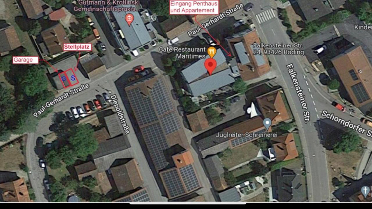 Luxus Loft Ueber Den Daechern Von Roding Exterior foto